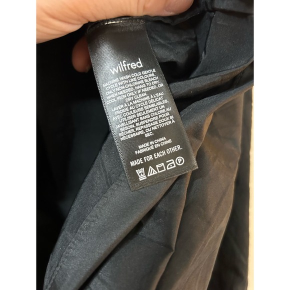 Wilfred Size Small Black Opera Dress Taffeta - Picture 7 of 9